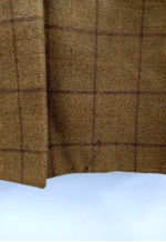 The House of Bruar Tartan Wool Coat Brown