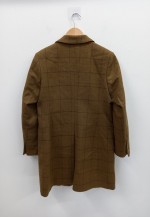 The House of Bruar Tartan Wool Coat Brown
