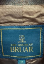 The House of Bruar Tartan Wool Coat Brown