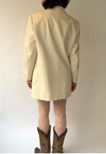Vintage Off-White Wool Blazer
