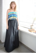 Vintage Mermaid Maxi Dress