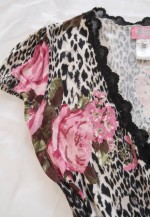 vintage BLUGIRL coquette babydoll Sequins Floral Knit Dress