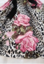 vintage BLUGIRL coquette babydoll Sequins Floral Knit Dress