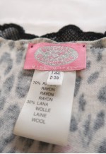 vintage BLUGIRL coquette babydoll Sequins Floral Knit Dress