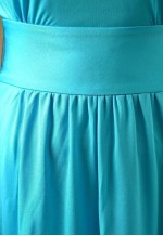 Blue maxi long belted vintage dress