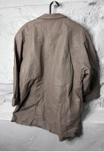 Vintage 80s Oversized Nude Leather Coat / Jacket - M