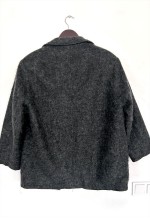 Vintage 70s Dark Gray Wool Jacket - M - L