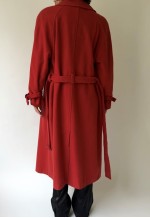 Vintage Terracotta Mohair Wool Coat