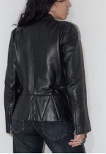 Vintage Y2k Redskin Black Double Zipper Biker Leather Jacket