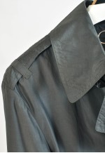 Vintage 00s trench coat in dark grey